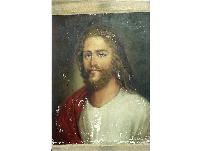restauração quadro jesus