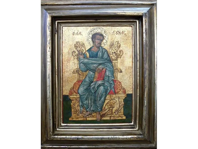 Restauração imagem sacra São Lucas