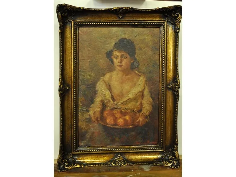 Quadro de Antonio Rocco após o restauro