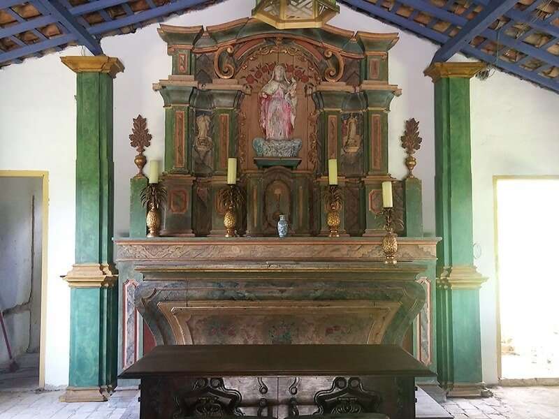 Restauração altar fazenda São Caetano