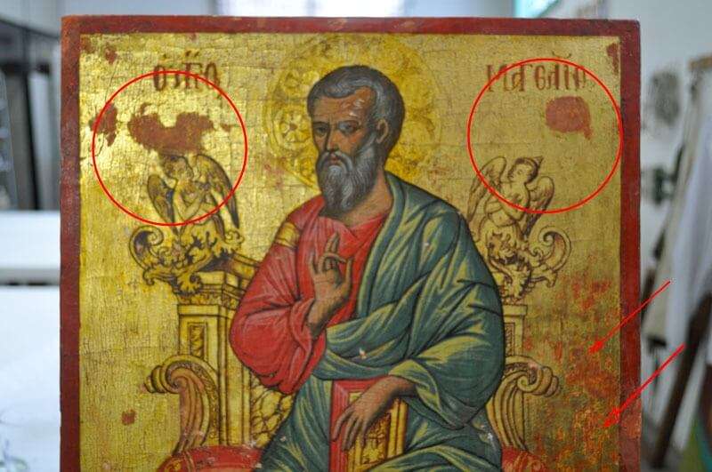 restauro de arte sacra ícones bizantinos
