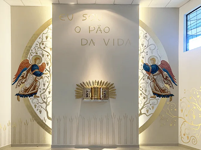 Pintura de igreja: Painél do Artista plástico Clayton Caner